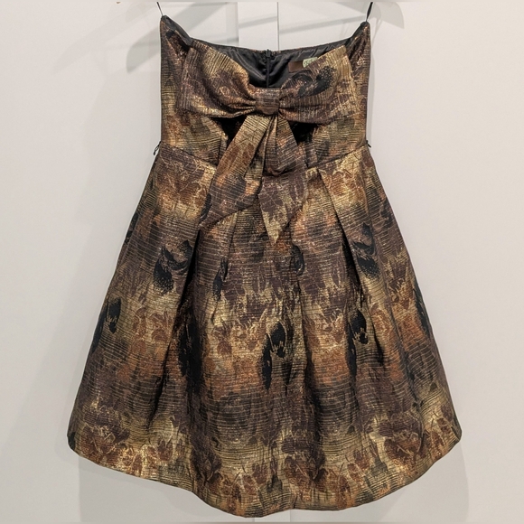 Anthropologie Samhain Dress Strapless Party Evening Cocktail By Eva Franco - Picture 4 of 13